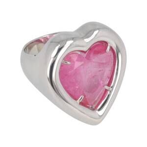 NEW AMBUSH women's heart-stone ring in silver